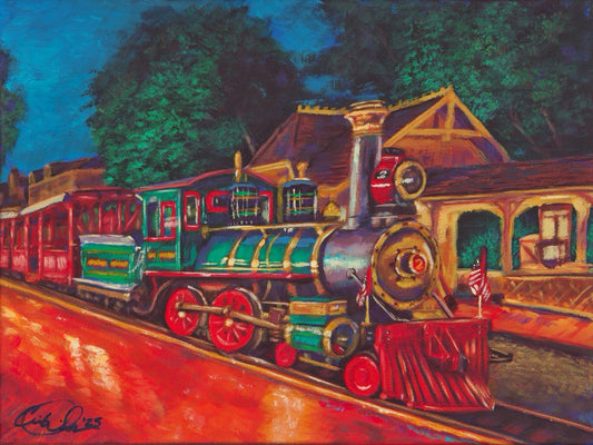 Disneyland Railroad - New Orleans Station (Print)